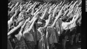 Bellamy salute in Connecticut school